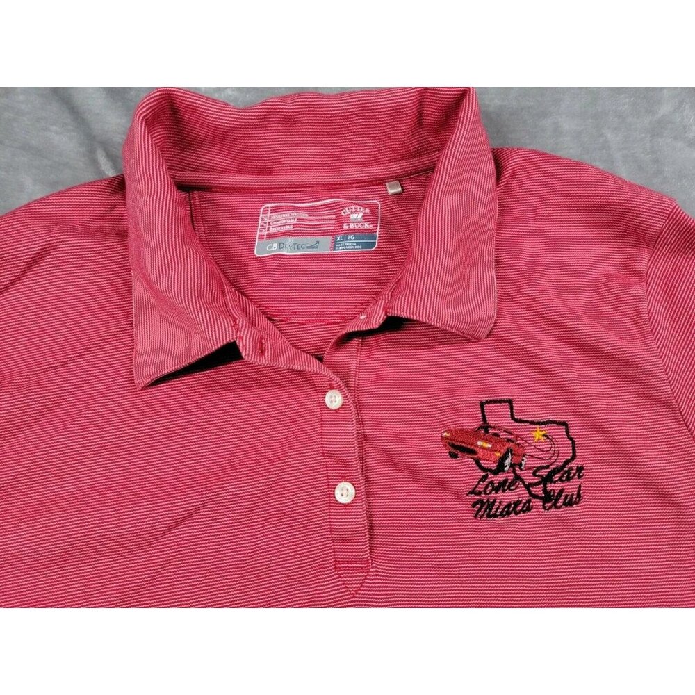 Cutter & Buck XL Women's Embroidered Miata Texas Club XL Polo Shirt Lone Star